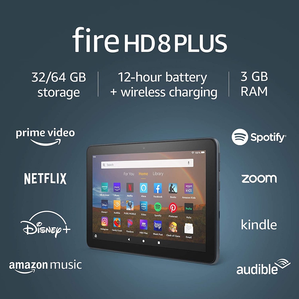 MÁY TÍNH BẢNG AMAZON FIRE HD 8/8 PLUS MỚI 100%