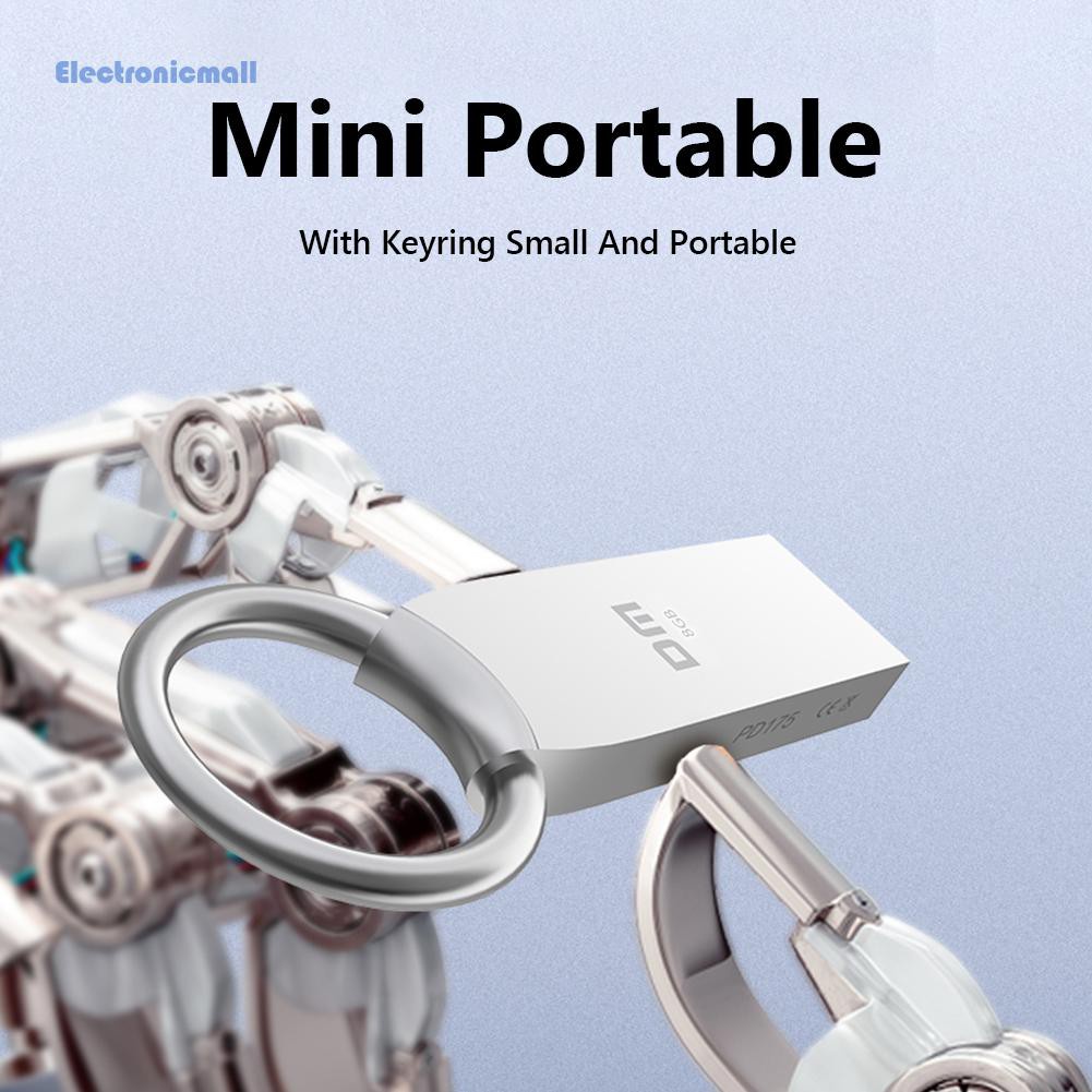 ElectronicMall01 PD175 USB 2.0 Portable Metal Type C 8GB 16GB 32GB 64G Waterproof Memory Stick