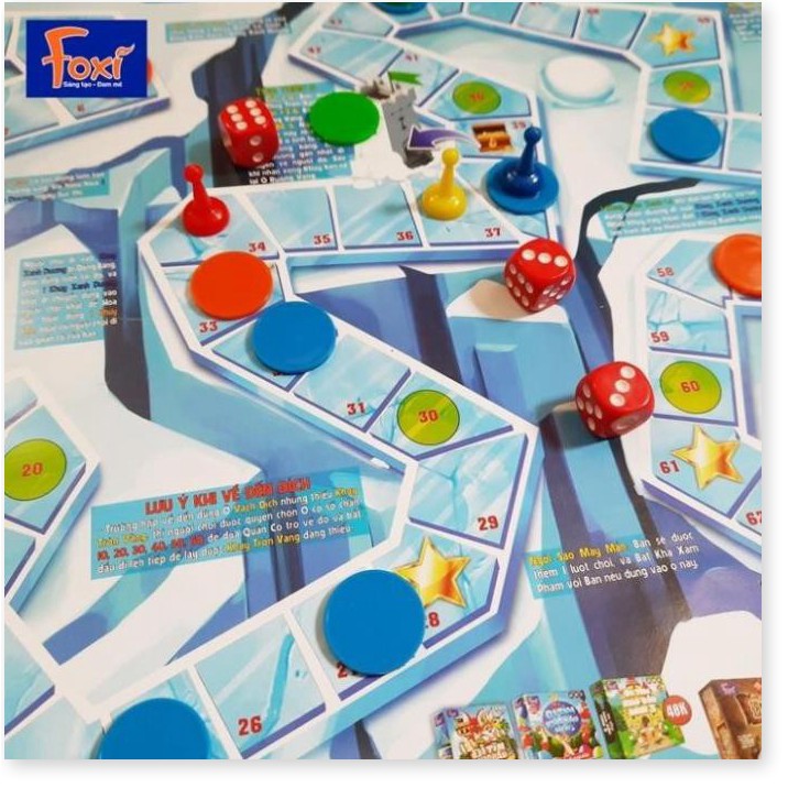 Boardgame-Đi tìm kho báu mini Foxi-Đồ chơi trẻ em thông minh sáng tạo-phát triển IQ cao