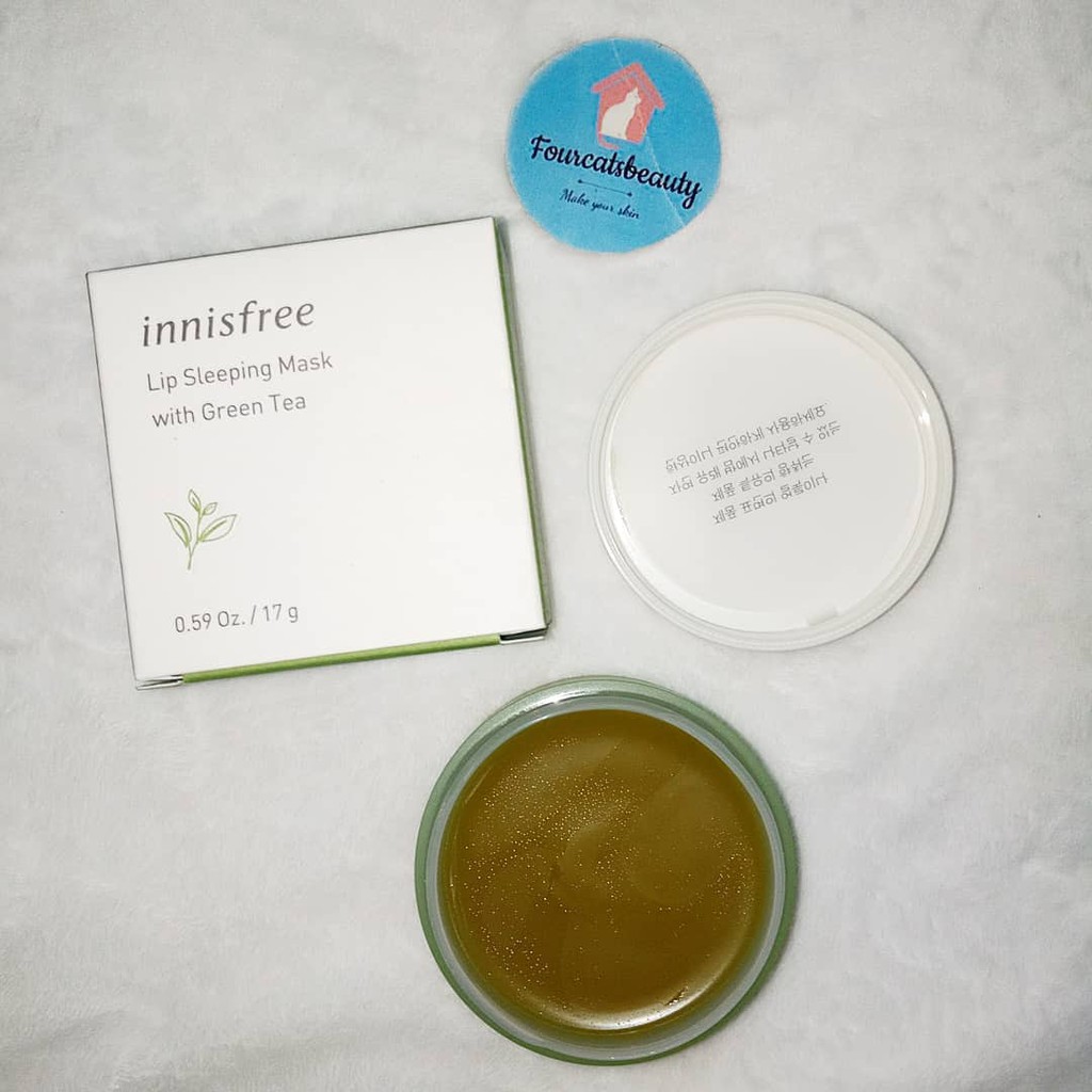 MẶT NẠ NGỦ MÔI INNISFREE LIP SLEEPING MASK WITH GREEN TEA 17g