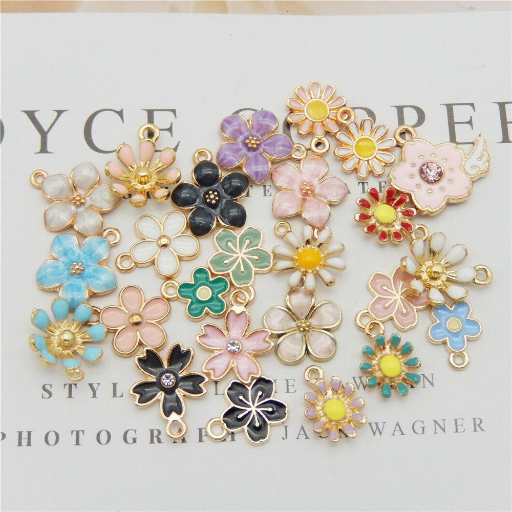 40 Mặt Dây Chuyền Hình Hoa Cúc Xinh Xắn Tiện Lợi