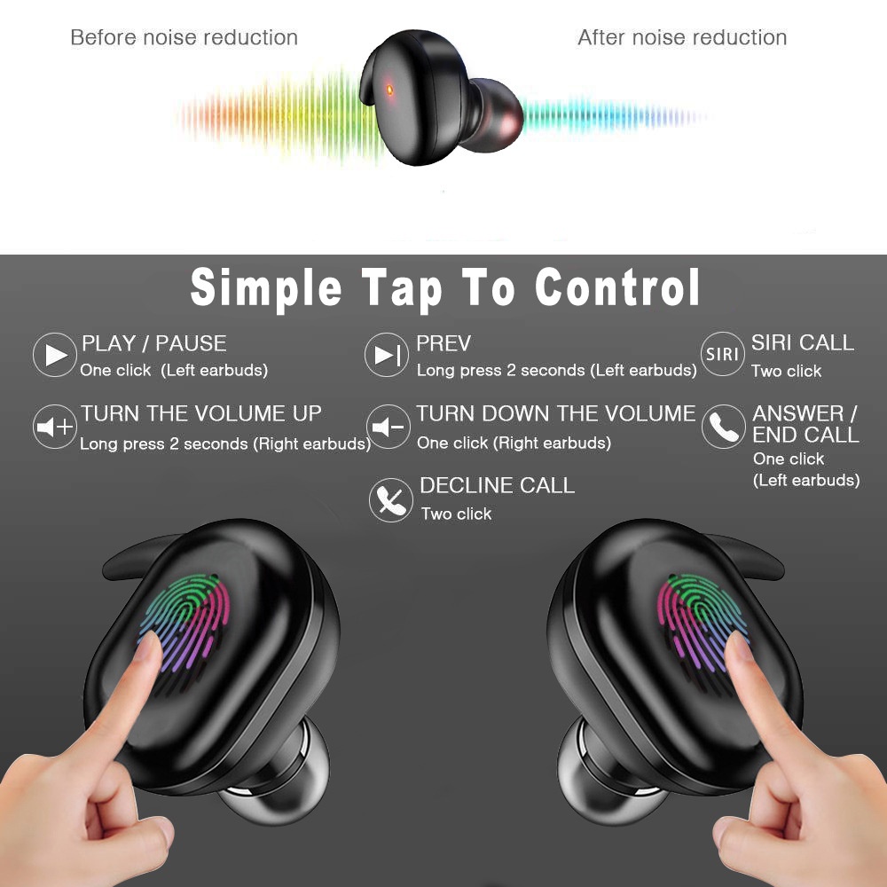 Set tai nghe ELOUGH Y30 tws bluetooth 5.0 giảm ồn
