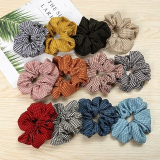 Đồ Buộc Tóc Vải Đũi Scrunchies, Dây Cột Tóc Crunchies Phụ Kiện Tóc Thời Trang