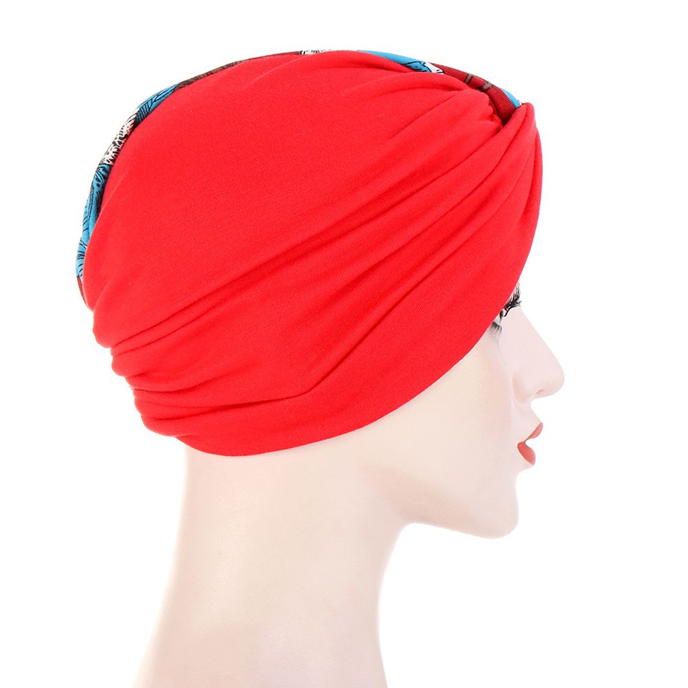 Mũ turban thắt nút co giãn họa tiết hoa nhiều màu thời trang cho nữ