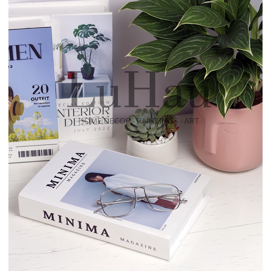 Mô hình sách giả decor phụ kiện chụp ảnh trang trí cửa hàng