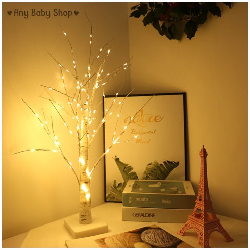 Đèn led hình cây Bạch Dương decor phòng,quán Coffee,trang trí Noel siêu lung linh với 4 dạng kích thước❣❣