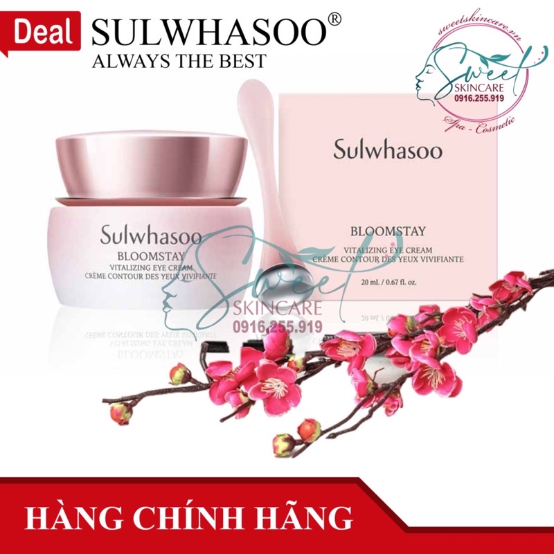 Kem dưỡng chống lão hóa vùng mắt Sulwhasoo Bloomstay Vitalizing Eye Cream 20ML  ( hoa mơ) ( AmorePacific )