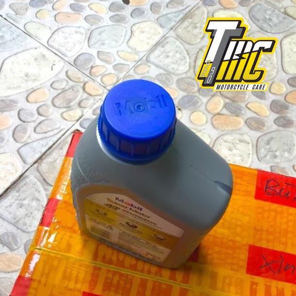 Nhớt Tổng Hợp Cho Xe Số - Tay Côn Mobil Super Moto 4T 10W-40 Made in Singapore