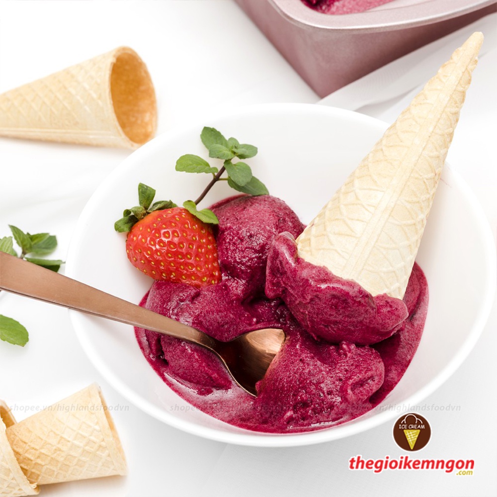 Bánh ốc quế ăn kem hình nón A+