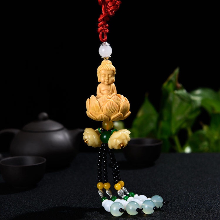 Tượng Phật Quan Âm Mini Để Ô Tô - Tượng Phật Di Lặc Phong Thủy Treo Trang Trí Xe Hơi Hitechlife Đem Lại An Toàn May Mắn
