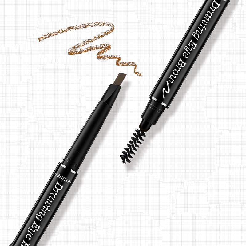 Chì kẻ mày 02 đầu Double Effect  Bút kẻ lông mày không thấm nước ILY