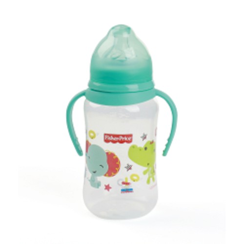 Bình sữa Fisher Price cổ rộng 330ml FP08 Xanh dương BS133