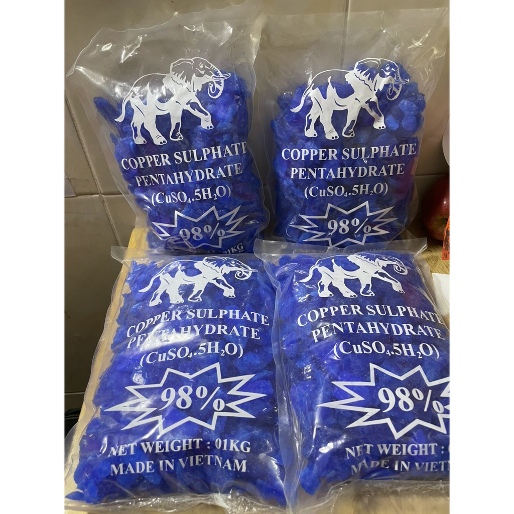 Đồng Sunphat,Đồng Cục,Phèn Xanh 98%[hàng VN chất lượng cao]1kg