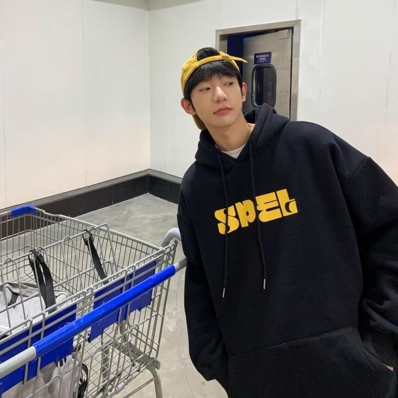 Áo Hoodie Tay Dài In Chữ Thời Trang Dành Cho Cặp Đôi