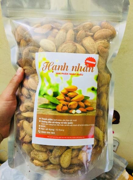 1kg hạnh nhân Mỹ rang bơ loại 1