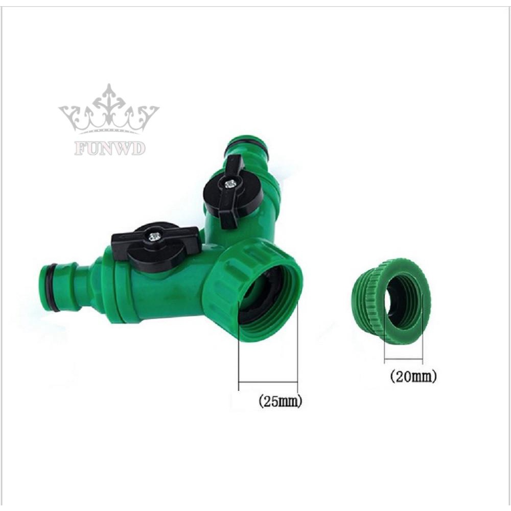 Đầu nối ống nước 2 chiều hình chữ Y bằng nhựa tiện dụng