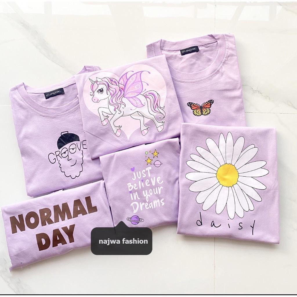 BERSHKA Sf - LILAC OVERSIZE TSHIRT | Áo thun nam ngắn tay Tumblr TEE