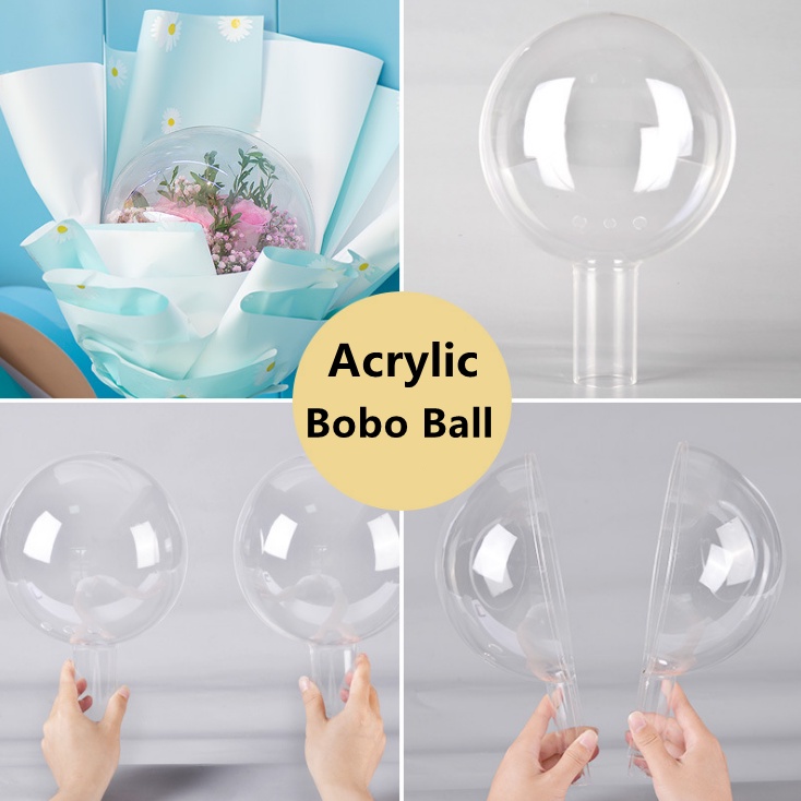 Quả Cầu Trong Suốt Bằng Acrylic Dùng Trang Trí Tiệc Cưới/Sinh Nhật