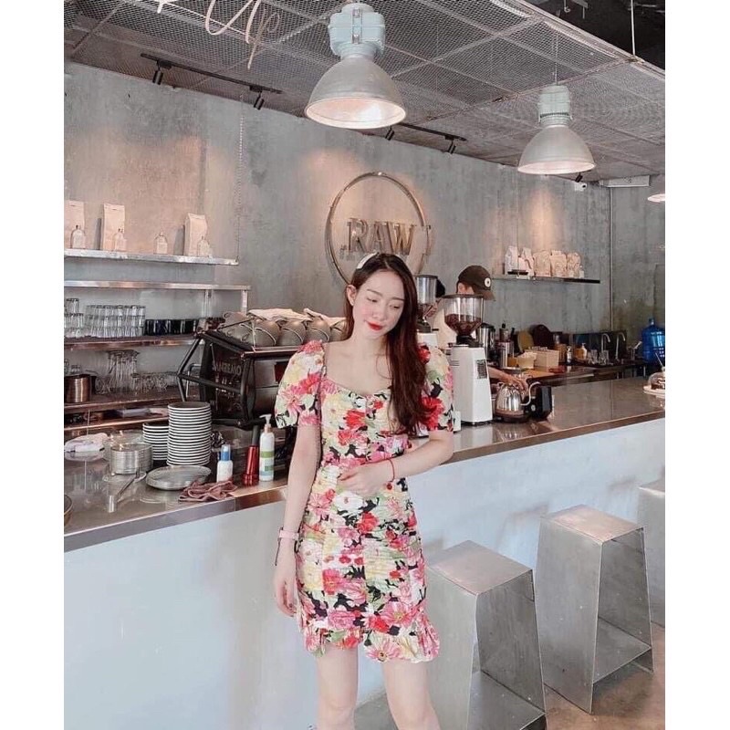 Đầm hoa Zara auth newtag