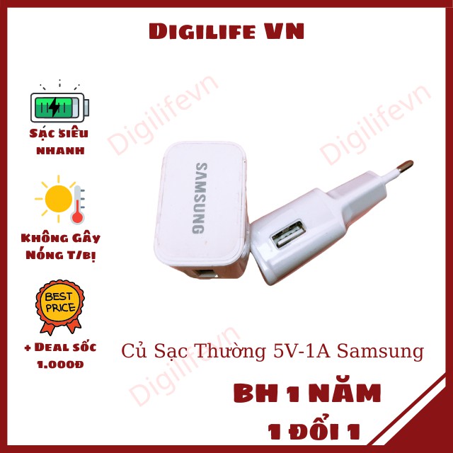 [Samsung] Củ Sạc Nhanh- Thường 5V-2A 5V-1A