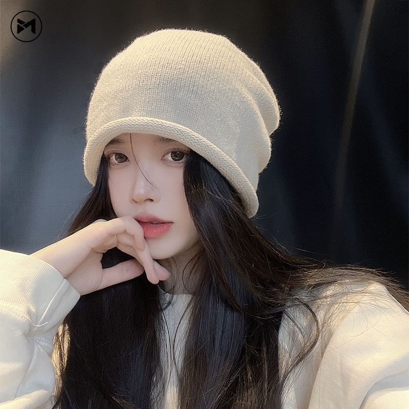 Mũ Len Dệt Kim Giữ Ấm Mùa Thu Đông Phong Cách Hàn Quốc Cho Nam Và Nữ