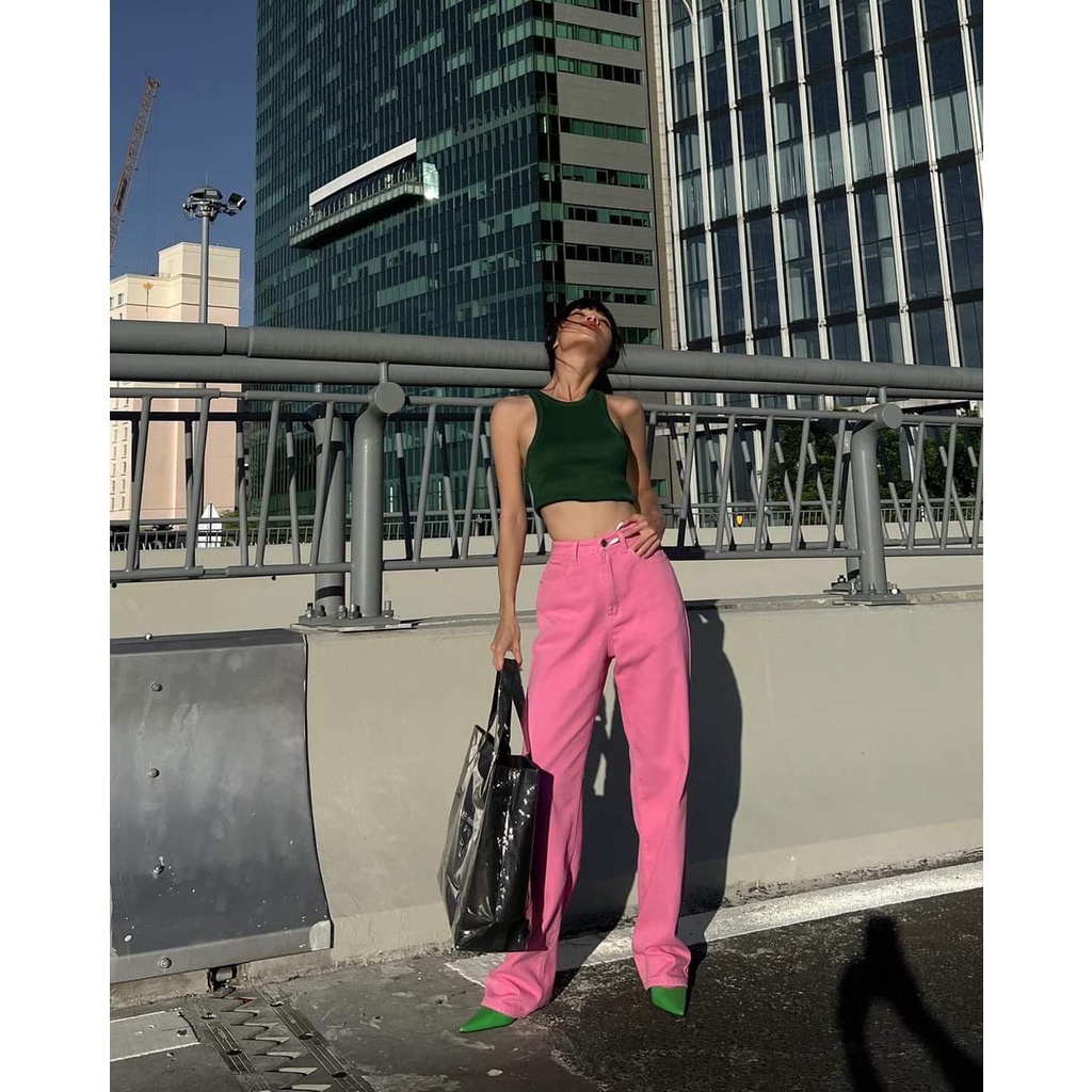 Áo croptop ba lỗ trơn Basic JOY BABE 💓 thun nhập cao cấp co giãn 4 chiều, áo ba lỗ cọc tay, crop top sexy form ôm CROB 1