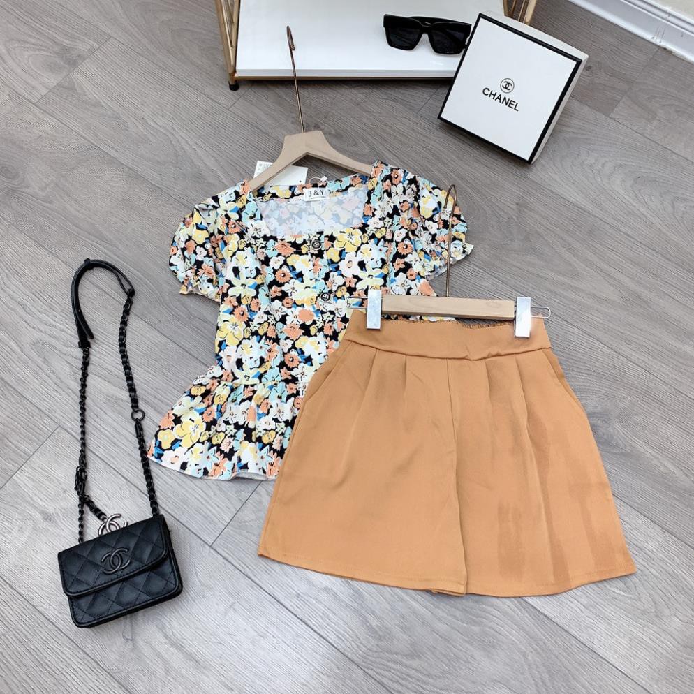 Set đồ nữ cá tính, set quần sóc áo quây đi chơi sang chảnh mùa hè đẹp 8A00037 JKR | BigBuy360 - bigbuy360.vn