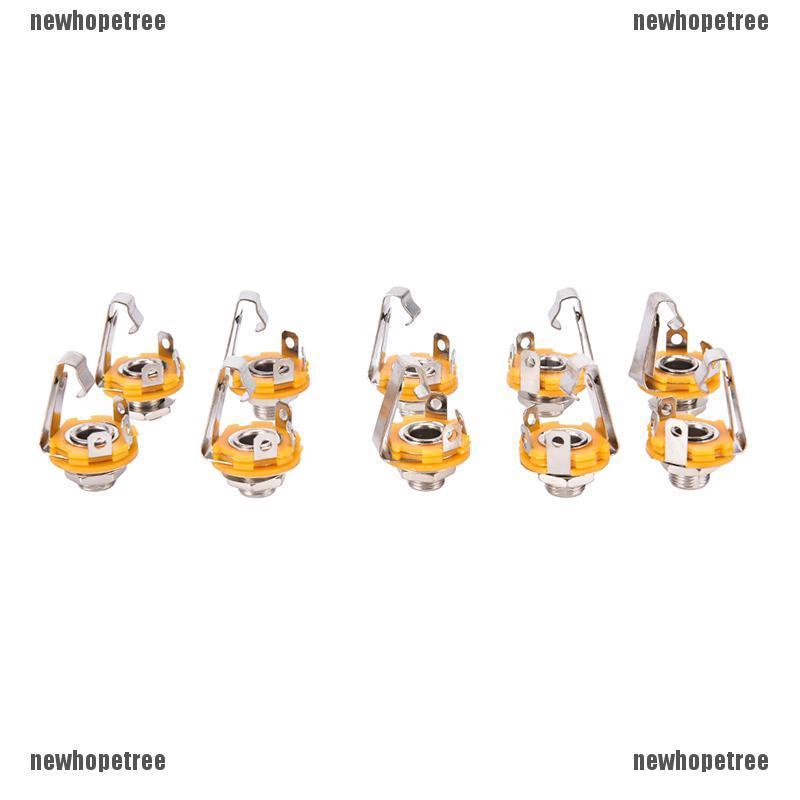 Bộ 10 Jack Cắm mono Cho Guitar Đường Kính Trong