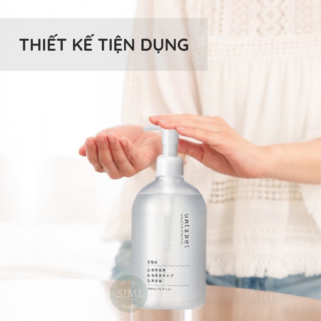 Lotion dưỡng ẩm Unlabel toner nước hoa hồng Nhật Bản chống lão hóa dưỡng cấp ẩm cân bằng da dầu khô mụn nhạy cảm SIMI