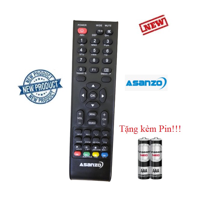 Điều khiển tivi Asanzo các dòng Asanzo LED/LCD Smart TV- Hàng tốt