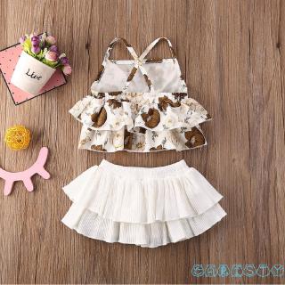 Set Áo 2 Dây+Chân Váy Tutu Cho Bé Gái