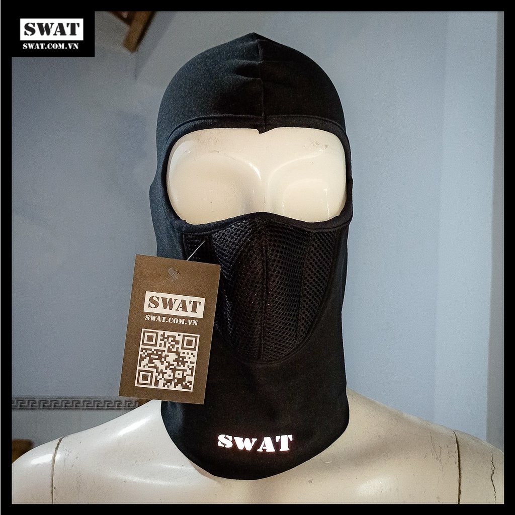 Khăn Ninja SWAT X2 3 lớp cao cấp,khăn trùm đâu Swat x2 vải lưới thoáng khí thấm hút mồ hôi đi phượt,đi du lịch