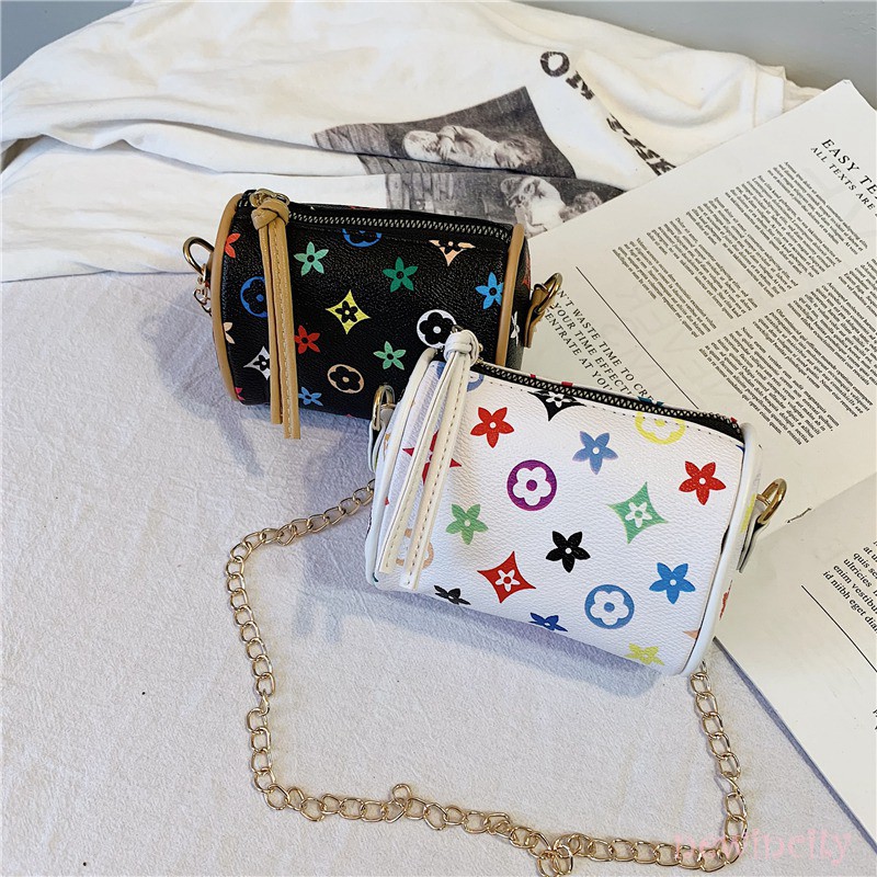 Túi da đeo chéo phong cách Hàn Quốc xinh xắn cho bé gái