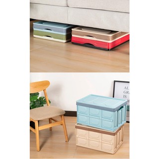 Thùng đựng đồ cốp sau ô tô - hộp đựng đồ có thể gấp gọn dung tích 56 lít