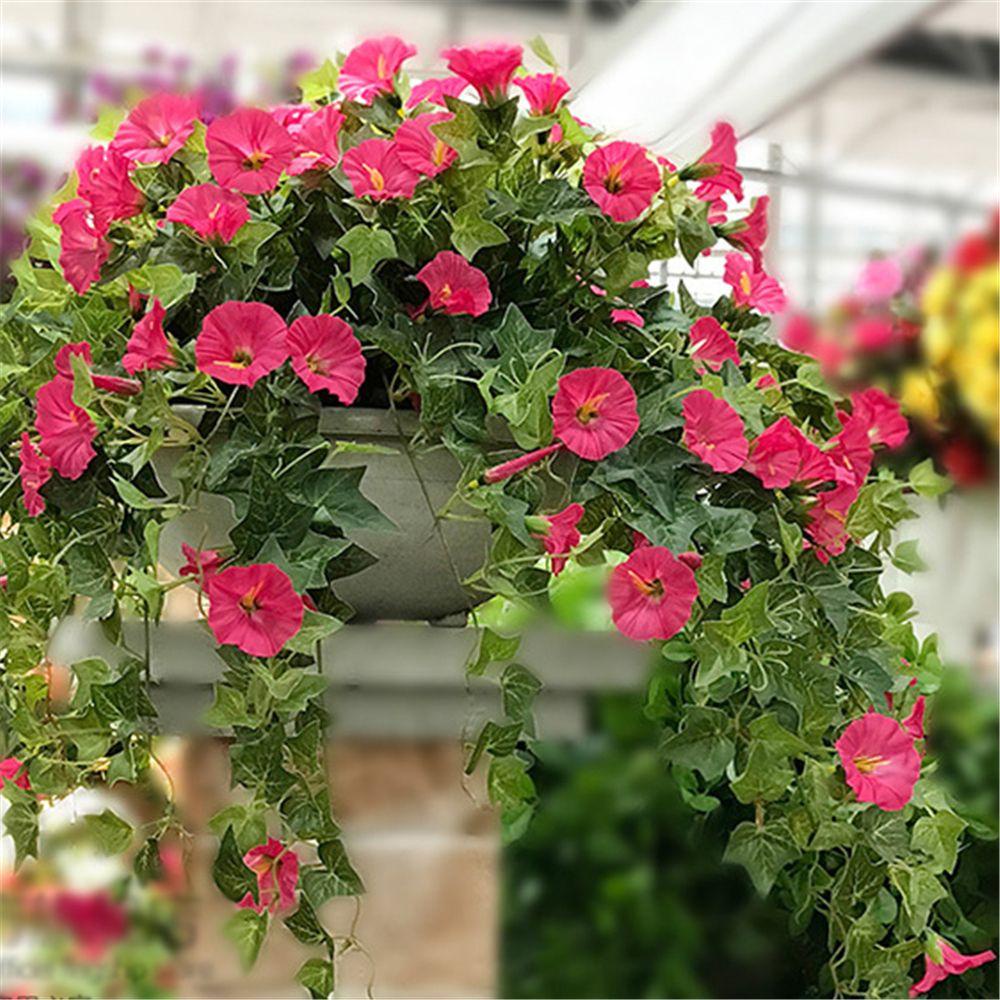 Vòng Hoa Giả Bằng Lụa 25 Bông 62cm Treo Tường Trang Trí Nhà Cửa