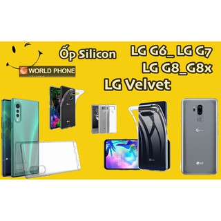 Ốp Lưng LG Velvet, G6, LG G7, LG G8 , LG G8x , V50s , ốp dẻo, ốp trong silicon