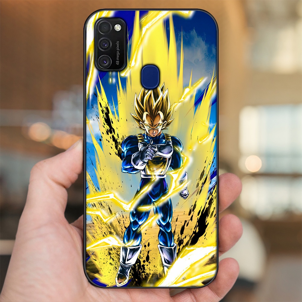 Ốp lưng Samsung M21, M30S viền đen in hình Vegeta Dragon Ball