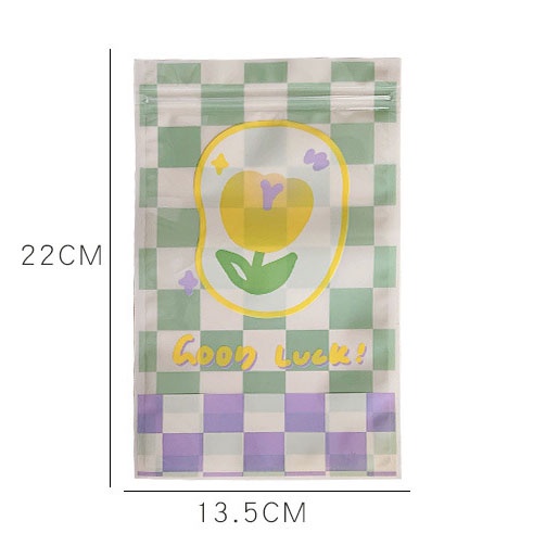 Túi Zip Lock Bag Dáng Dài Đựng Đồ Mini Fruit Checkerboard