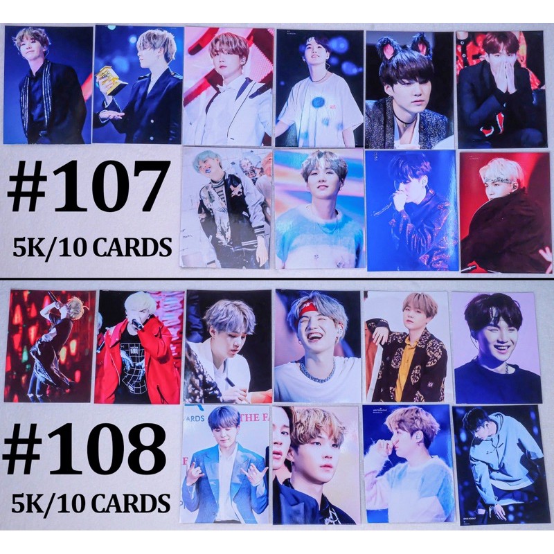 (Có sẵn) Sale set card  SUGA BTS 6 | BigBuy360 - bigbuy360.vn