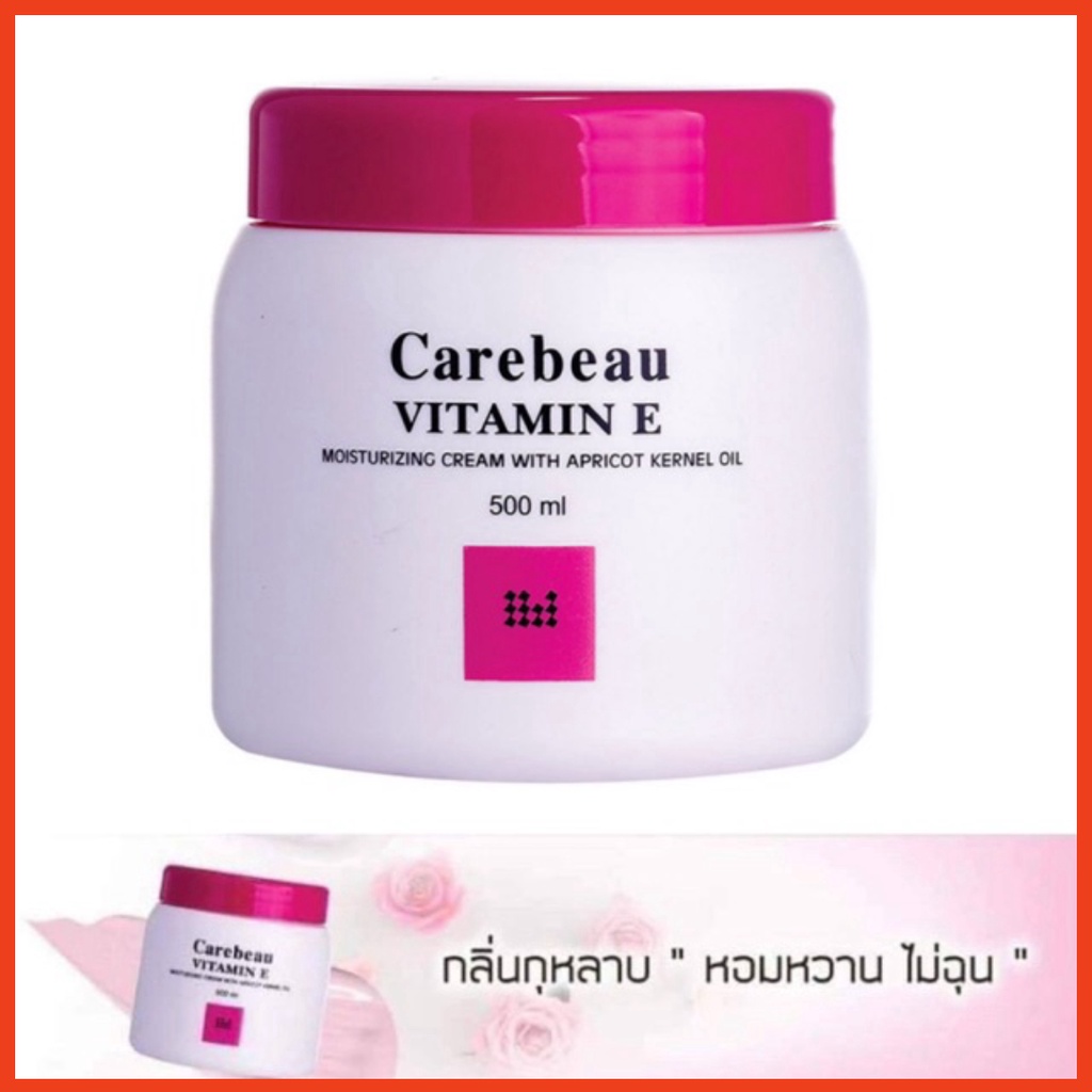Kem Dưỡng Body Carebeau Vitamin E 500ml Thái