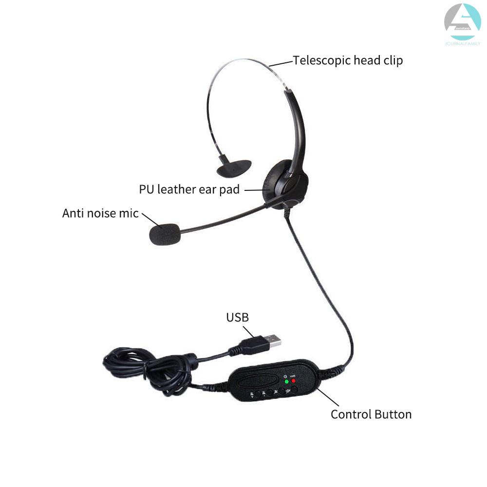 Tai Nghe Usb Một Mặt Có Thể Điều Chỉnh Âm Lượng Cho Pc Laptop | BigBuy360 - bigbuy360.vn