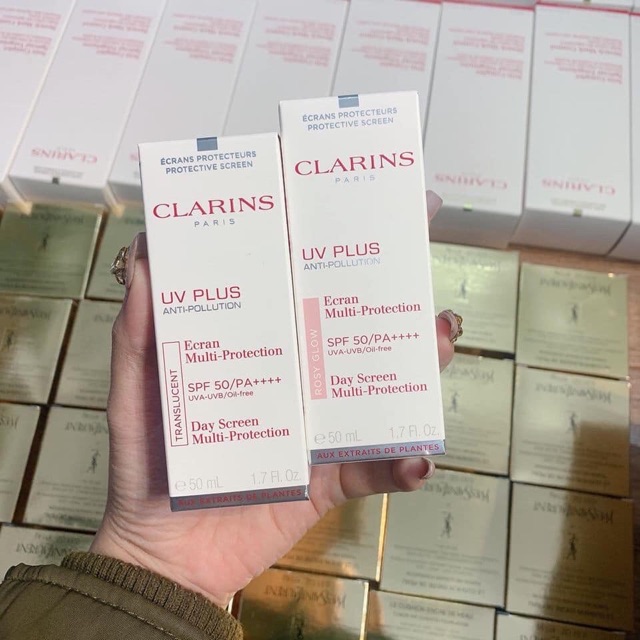 Kem chống nắng Clarins Rosy Glow 50/pA+++ 50ml