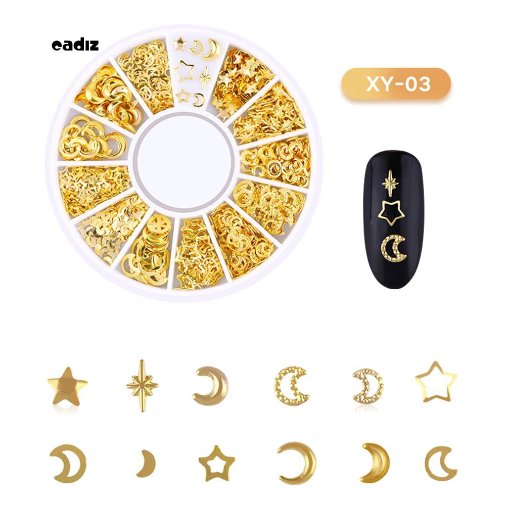 Hộp phụ kiện trang trí móng tay nghệ thuật 3D thời trang tiện lợi