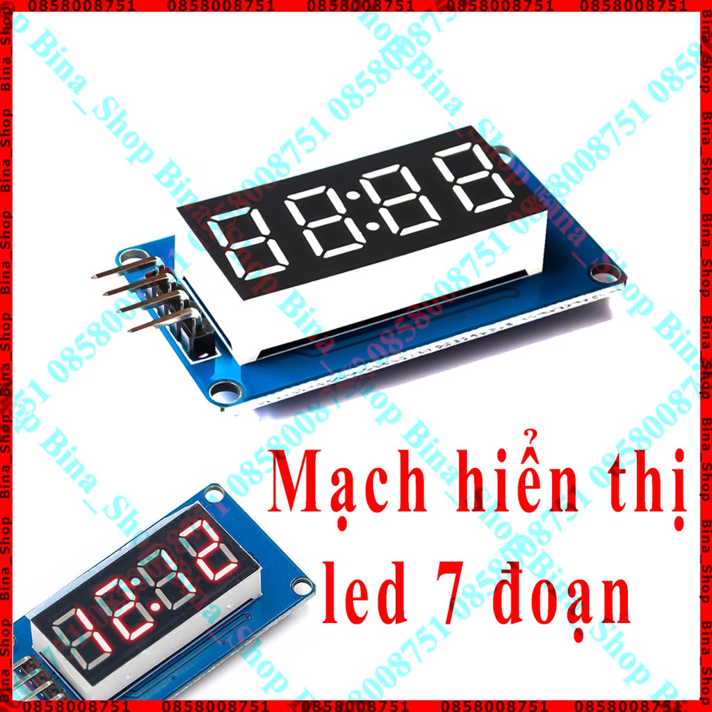 Mạch hiển thị DC TM1637 (kiểu thời gian)