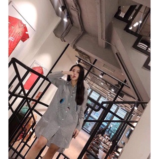 Váy Sơ mi vạt bầu siêu xinh