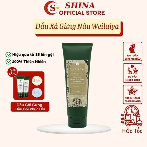 Dầu Xả Weilaiya Mọc Tóc Ngăn Ngừa Rụng Tóc,Dưỡng Tóc Giúp Kích Thích Mọc Tóc Tinh Chất Gừng Kết Hợp Hà Thủ Ô