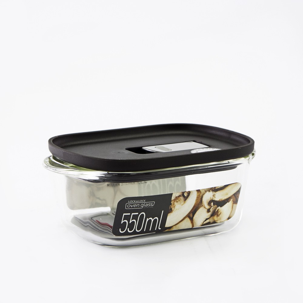 Hộp thủy tinh chịu nhiệt Lock&Lock steam hole LLG940, LLG945, LLG941, LLG942  màu trắng đen - BABYHOPSG
