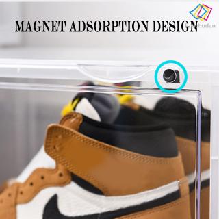 FCD☆ Sneaker Shoe Box Acrylic Sneaker Display Box Shoes Storage Case Organizers Stackable Foldable