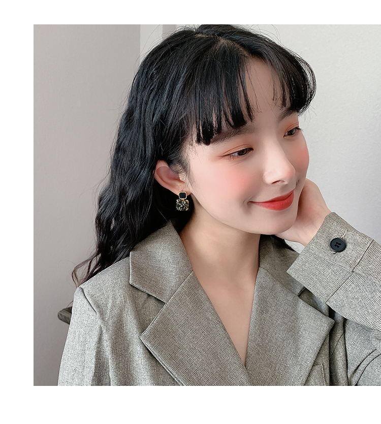 Hoa Tai Kim Loại Bạc 925 Phong Cách Hàn Quốc Cho Nữ