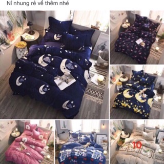 Set chăn ga nỉ nhung cao cấp